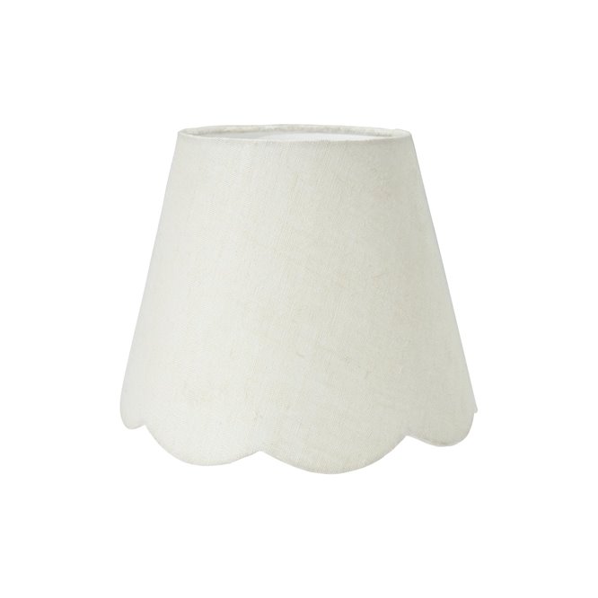 Mały abażur retro lniany Jasmine złamana biel